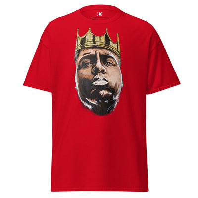 mens-classic-tee-red-front-Biggie-Gold-Crown-T-Shirt