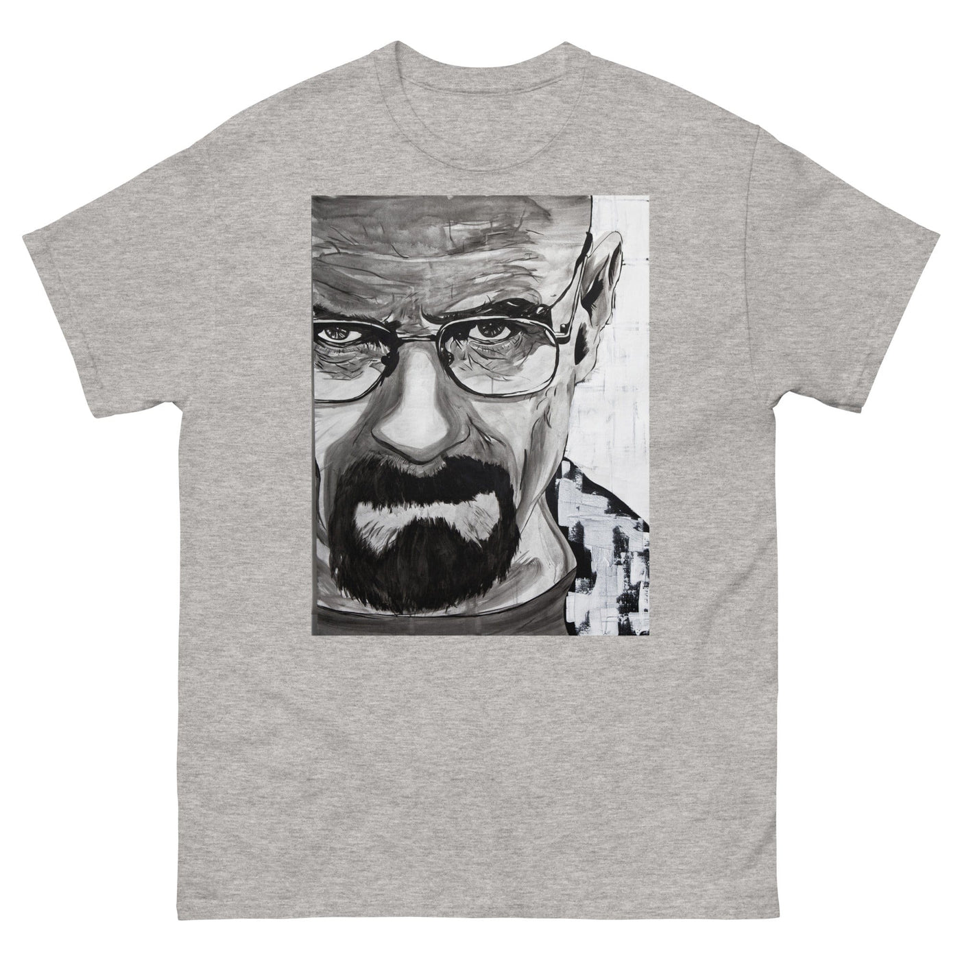 mens-classic-tee-sport-grey-front-Walter-White-T-Shirt
