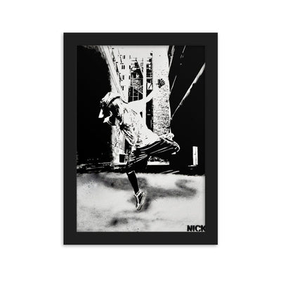 street-dancer-enhanced-matte-paper-framed-poster-black-21x30-cm-transparent